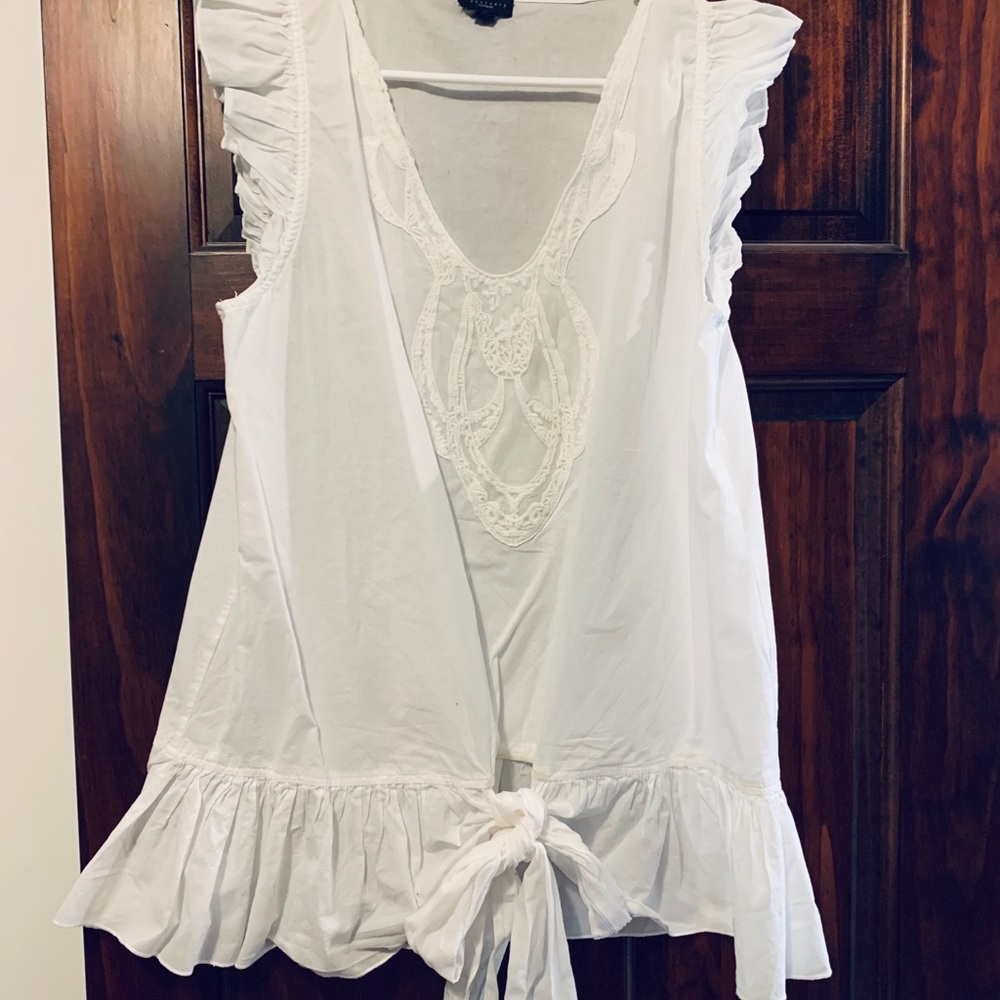 White cotton blouse